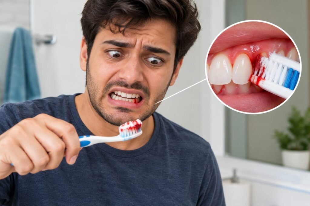Why my gums are bleeding when i brush
